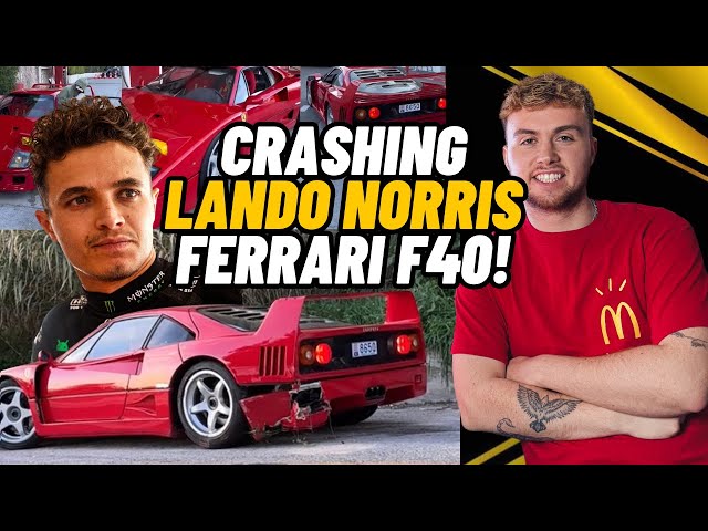 Ferrari F40 CRASHES in Monaco & UK! Lando Norris expensive Fail