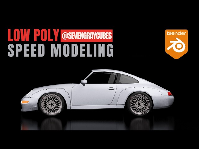 HOW TO make 3D car in Blender - PORSCHE GTA 2