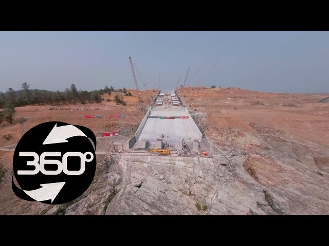 Oroville Spillway 360 Flyover August 2, 2018