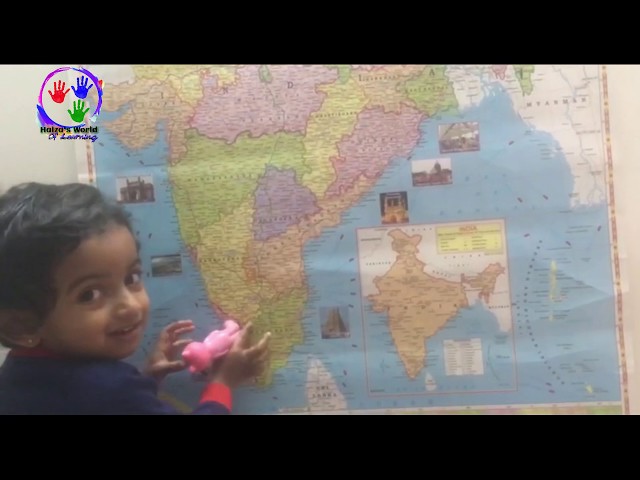 Teach kids the states of India | Kids games | fun learning with Haiza.