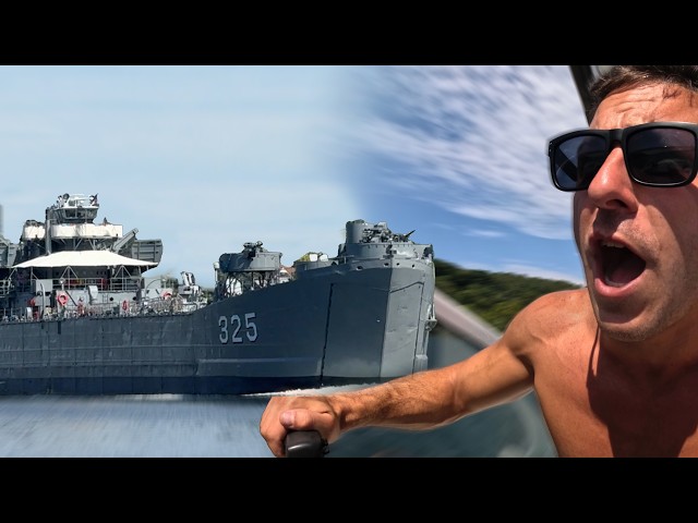 Chasing Down a Warship in my Yacht