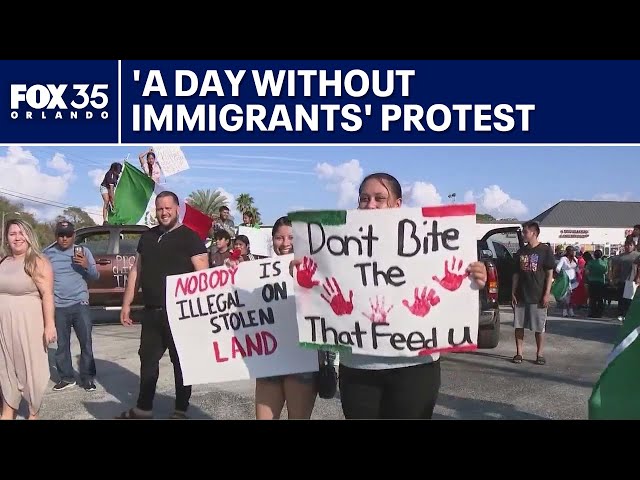 'A Day Without Immigrants' protest in Sanford