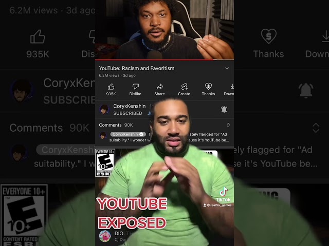 YOUTUBE EXPOSED BY CORYXKENSHIN!