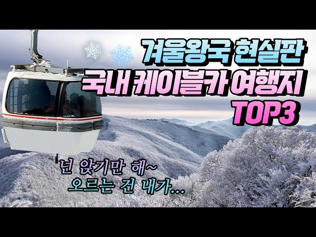 국내 케이블카 여행지 BEST3⛰️❄️환상적인 겨울 감성을 편하게 앉아서 즐겨봄! 겨울왕국 현실판 #INFP #ISFP #ISTJ 등 귀차니스트 #추천여행지 #강원도