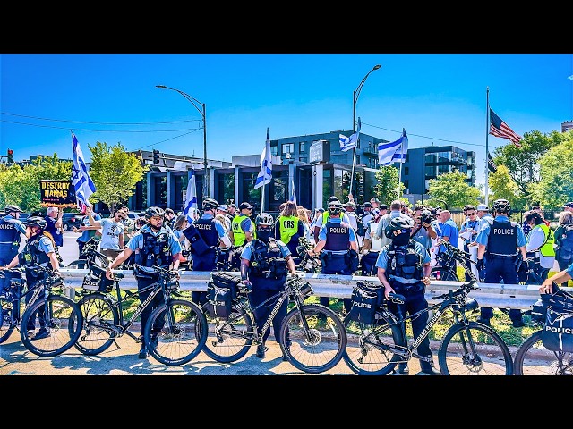 A Walkthrough 2024 DNC Protest | 4K HDR