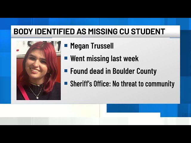 Body identified as missing CU student