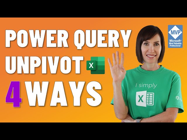 Power Query Unpivot - fix 4 common data layouts (incl. workbook)