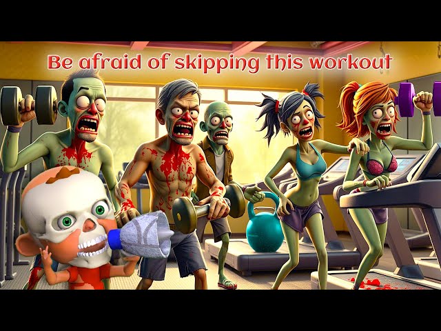 Workout Overrun by Corpses • animated gym motivation