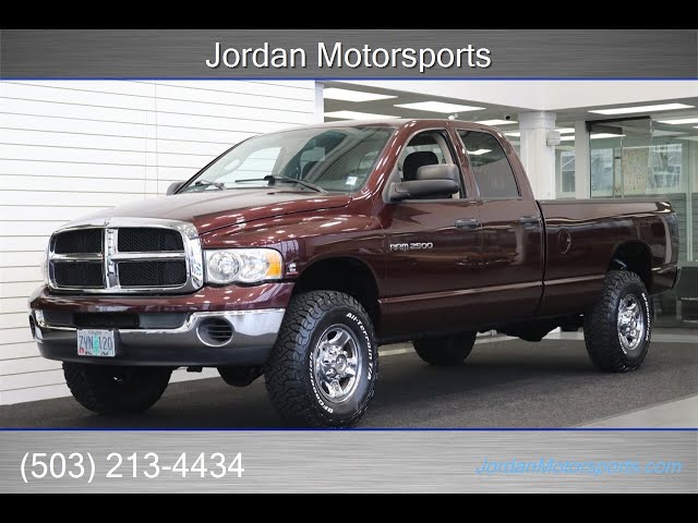 #15406 2004 DODGE RAM 2500 CUMMINS 5.9L HO w/ 6-SPEED MANUAL 1-OWNER RUST FREE 110K  FULLY SERVICED