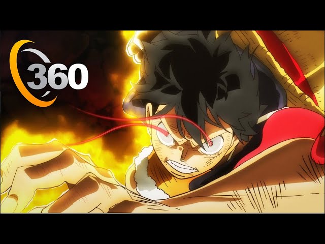 360° Luffy vs. Kaido FIGHT | Gear 5 | One Piece Fan Animation