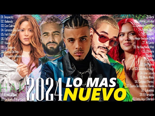 Shakira, Karol G, Feid, Luis Fonsi, Sebastian Yatra, Nacho, Daddy Yankee, Maluma  Pop Latino 2023