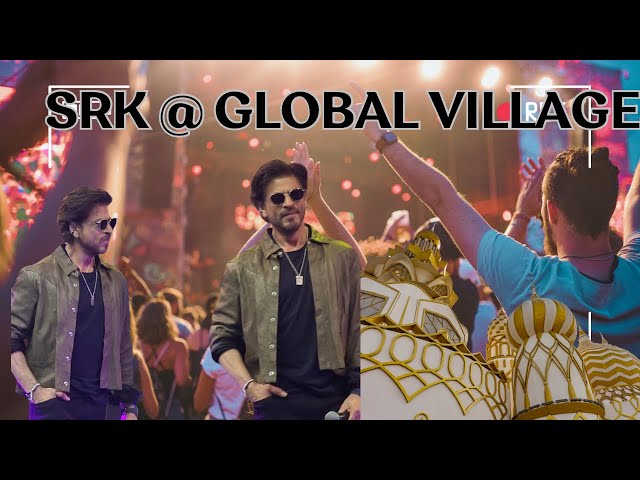 Srk at GLOBAL Village Dubai 2025| KING KHAN performs Live| SHAHRUKH KHAN IN DUBAI