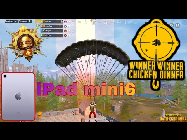 Smooth + extreme gameplay | iPad Mini6 60fps 🔥| chicken dinner pubg mobile|