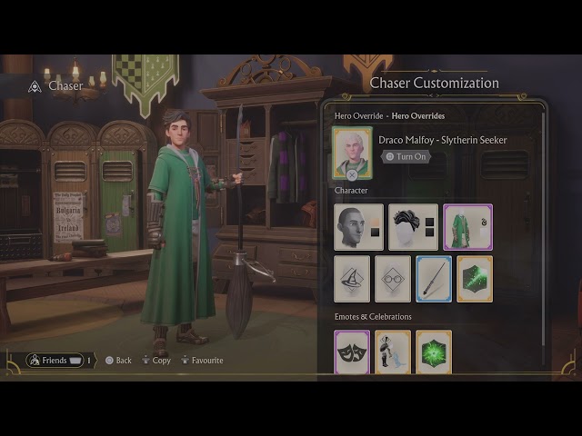 My Second Slytherin chaser in Harry Potter quidditch Champions