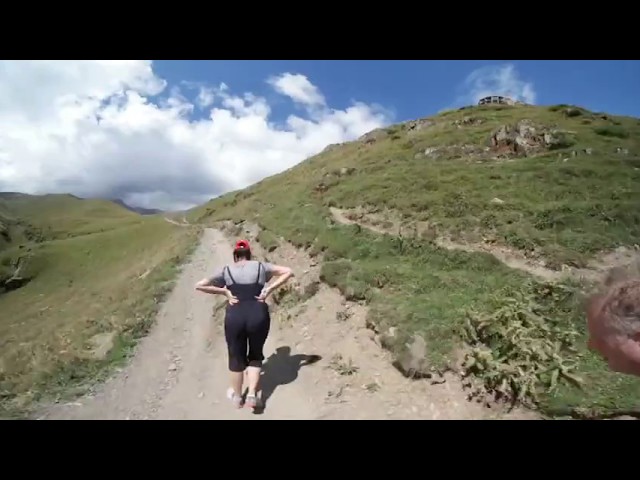 Kazbegi road to Gergeti Timelapse 360, Georgia