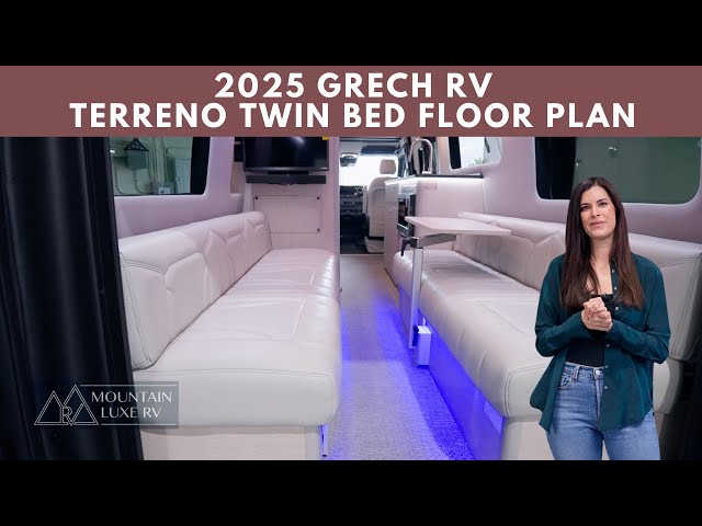 A Quick Tour of the 2025 Grech RV Terreno Ion AWD Twin Bed Floorplan with Mountain Luxe RV