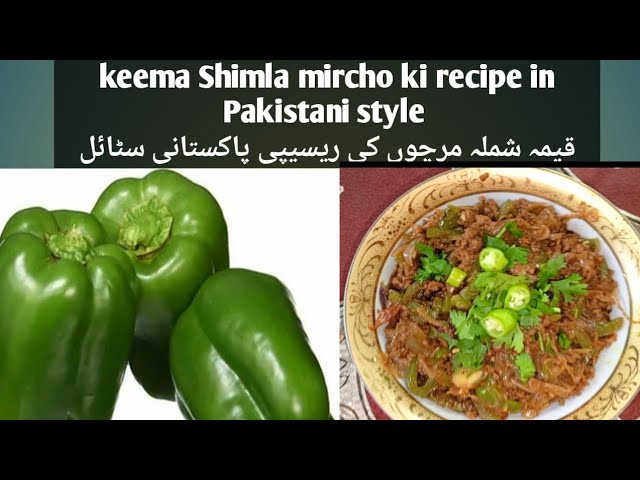 keema Shimla mirch ki recipe.keema aur Capsicum 🫑 ki recipe in Pakistani style