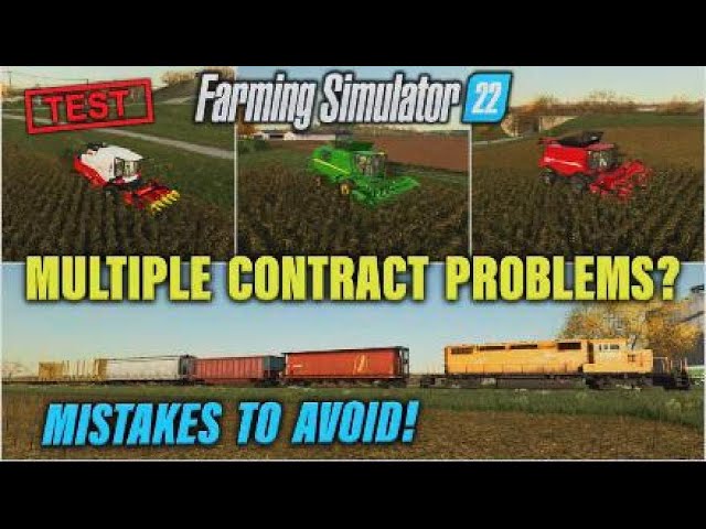 MISTAKES TO AVOID!! FS22 | MULTIPLE CONTRACT PROBLEMS? TEST! Farming Simulator 22 INFO SHARING PS5.