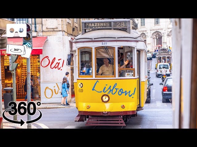 Lisbon discovery: Baixa and the hillside funiculars in 360° | Portugal Vlog Ep02 | Gaba_VR