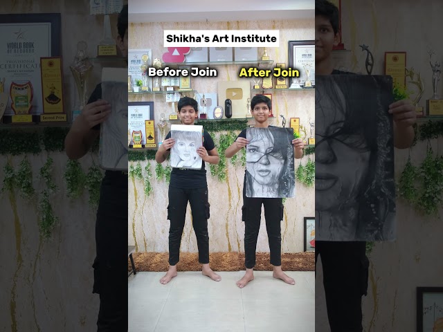 Shikha's Art Institute ♥️ #shorts #sketching #artclasses #artistshikhasharma