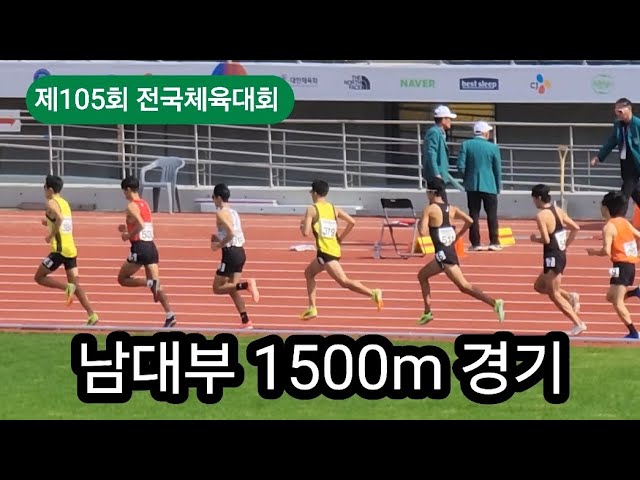 제105회 전국체전 남대부 1500m #sports #trackandfield #marathon #육상 #달리기 #중장거리 #마라톤 #러닝 #전국체전 #오창기 #이동훈 #김은혁