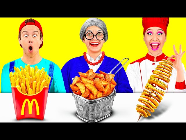 Me vs Grandma Cooking Challenge | Funny Moments by TeenTeam Challenge