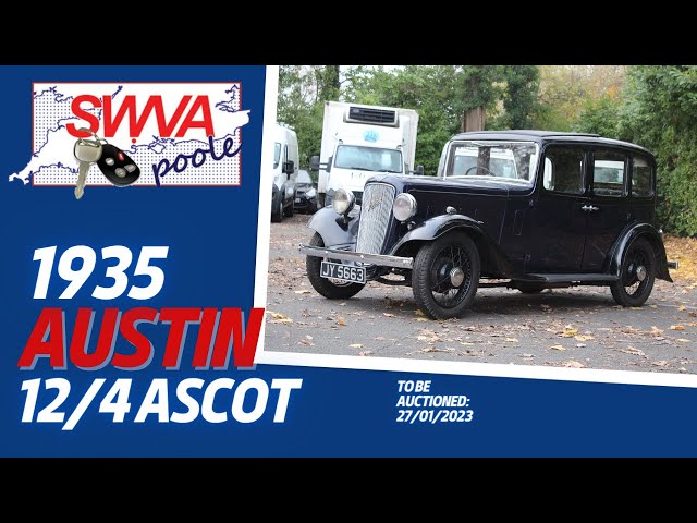 LOT 26 - Austin 12/4 Ascot 1935 | SWVA 27th January 2023 Classic Auction