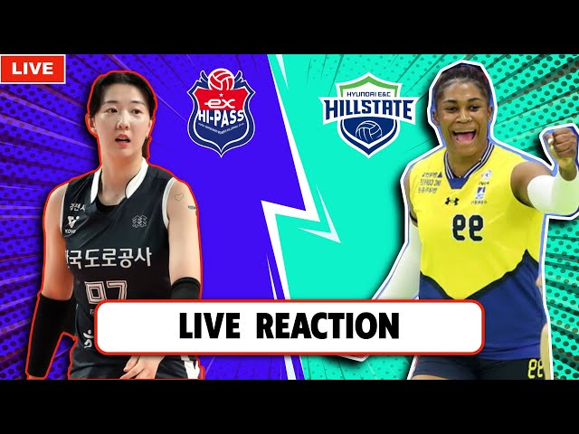 LIVE REACTION KOREA EXPRESSWAY HI-PASS VS HYUNDAI E&C HILLSTATE, KOREA V-LEAGUE