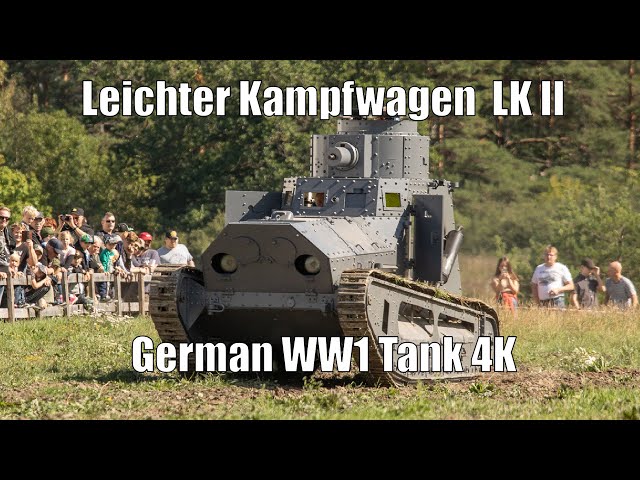 Leichter Kampfwagen LK II  - German WW1 Era Combat Tank Show  - Fast'n'deadly [4K]