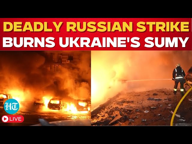 Russia Ukraine War Live | Firefighters tackle blaze after Russian attack on Ukraine’s Sumy region