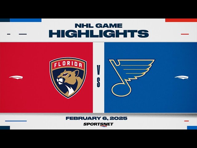 NHL Highlights | Panthers vs. Blues - February 6, 2025