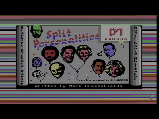 C64 Split Personalities tape loader & gameplay