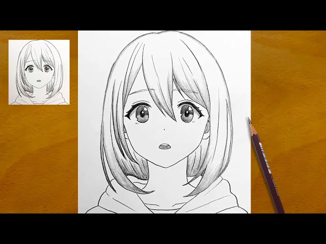 How to Draw a Beautiful Anime Girl Step by Step || Easy Anime Sketch || Pencil Art