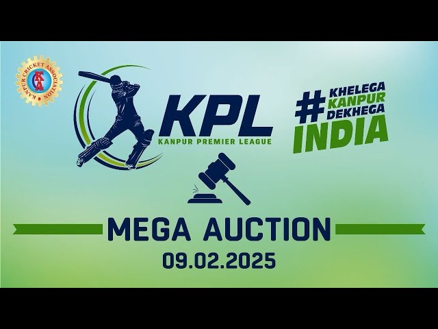 Live and Exclusive: Kanpur Premier League 2025 Players auction | Sports LIVE