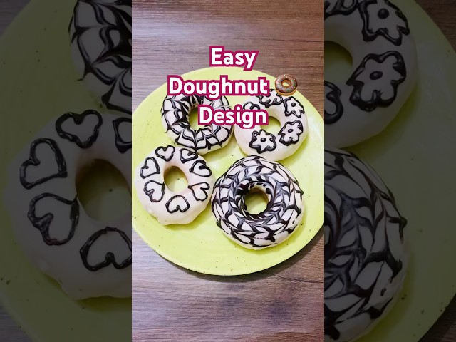 Easy doughnut 🍩 design for beginners #viralvideo #shorts #short #foryou #doughnut #video #reels