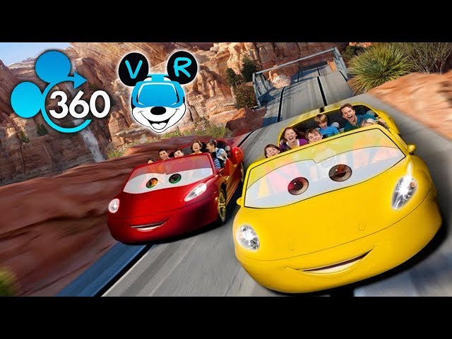 Disneyland VR 360º Radiator Springs Racers in Carsland! 4k 360 Ride Through POV!