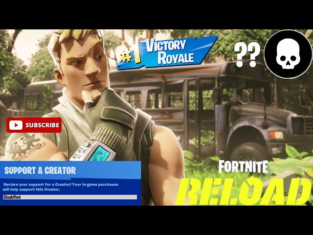 Fortnite Reload | High Kill Win Gameplay | Controller Player | Creator Code: Cloakified (1080p Open)