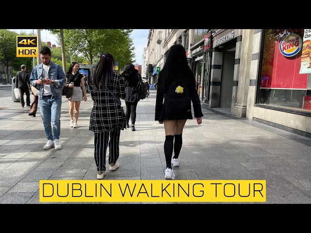 Dublin Ireland Walking Tour 4k hdr 60fps