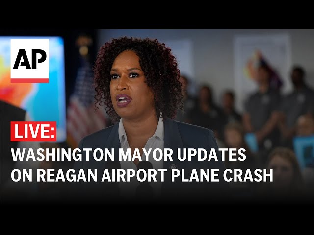 LIVE: Washington Mayor Muriel Bowser updates on plane crash at Ronald Reagan Airport