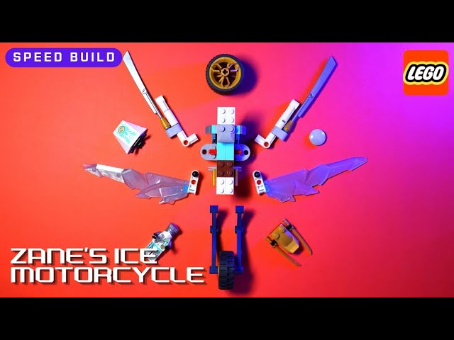 LEGO NINJAGO | Zane's Ice Motorcycle | 71816 | Dragons rising | Speed Build ASMR