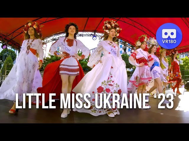 VR180 3D. Little Miss Ukraine 2023 beauty contest.