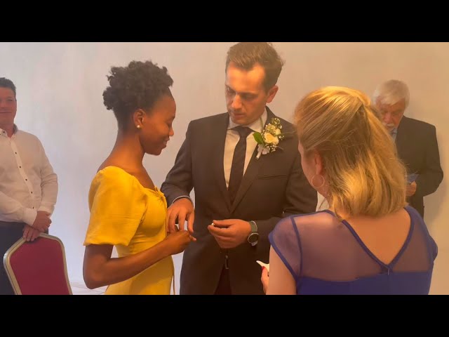 SHORT VIDEO FROM OUR WEDDING| NAMIBIAN MARRIES SLOVAKIAN👩🏾‍❤️‍👨🏼