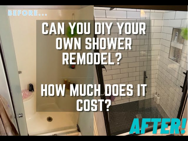 How Much Does it Cost to Remodel Your Own Shower? | DIY Shower Remodel