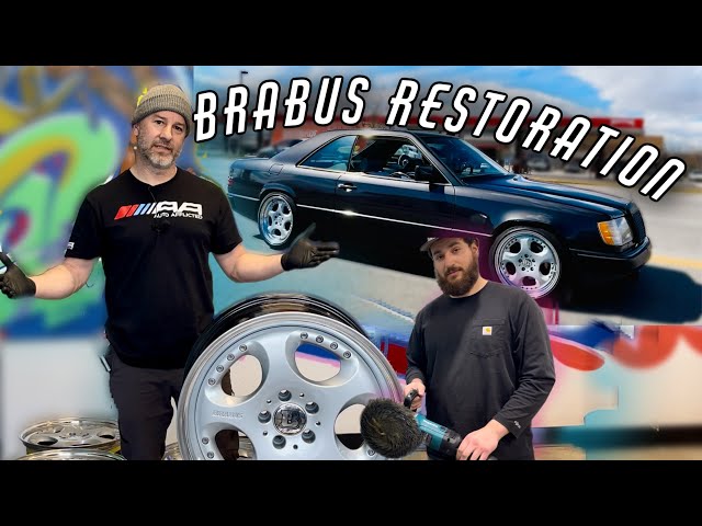 Restoring rare BRABUS Monoblock Wheels for the Benz W124 Coupe