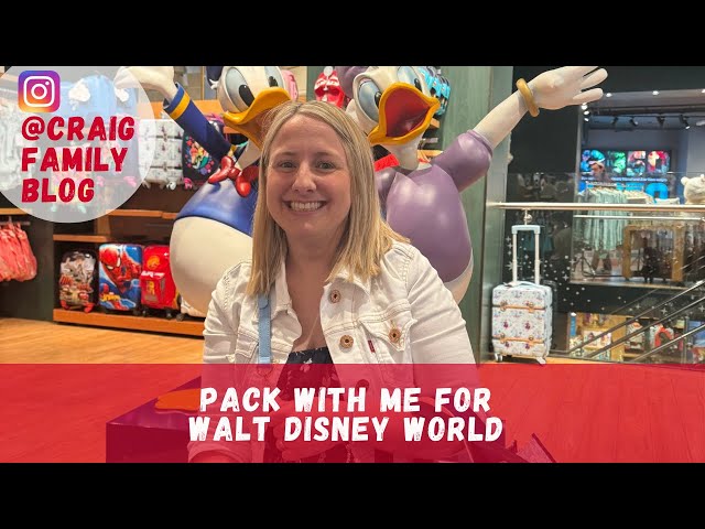 Pack with me | Tips & Advice | Walt Disney World | Travelling from London to Orlando Florida