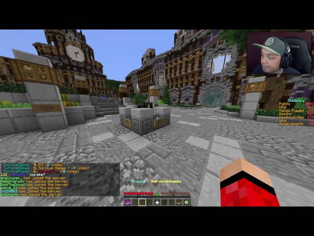 OPP PARISERHJULET! | Survival Games | Norsk Minecraft