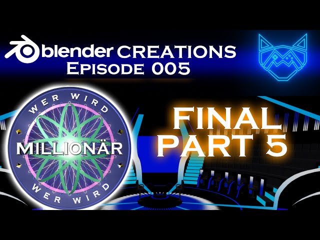 BLENDER CREATIONS Ep 005 | Wer Wird Millionär Studio - PART 5 | [1080p30fpsDE]