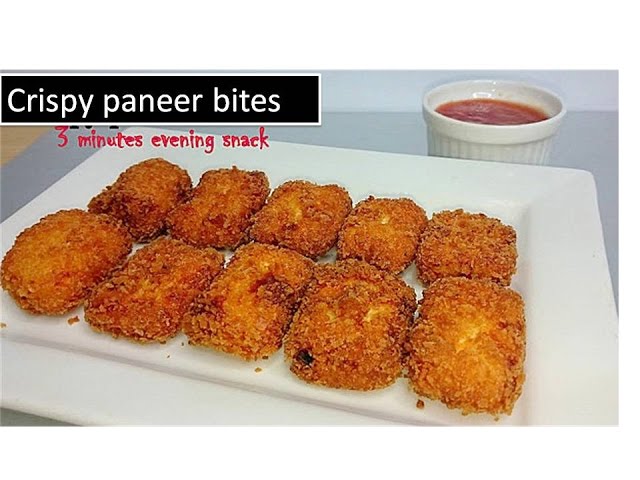 Crispy paneer bites or paneer nuggets | 5 minutes quick evening snack| Deeps kitchen