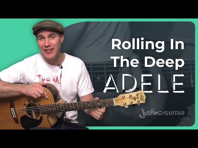 How to play Rolling In The Deep by Adele on the guitar