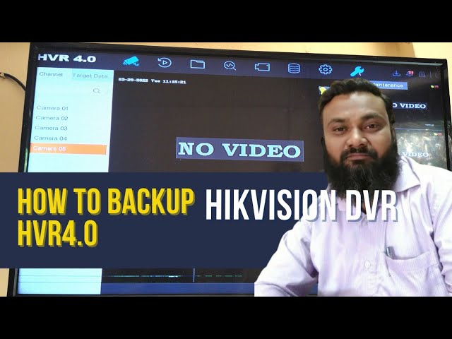 how to backup hikvision dvr /HVR 4.0 | I vision systems